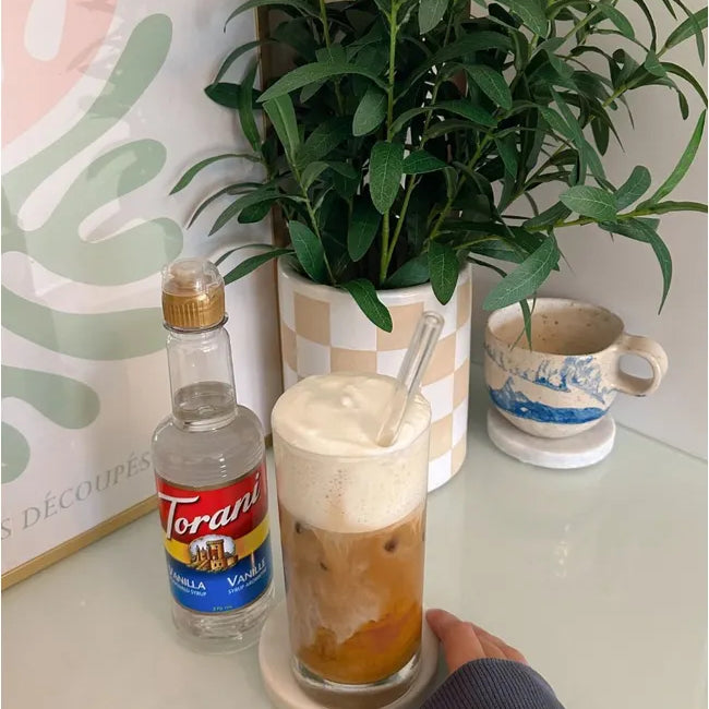 Iced Vanilla Latte with Vanilla Cold Foam
