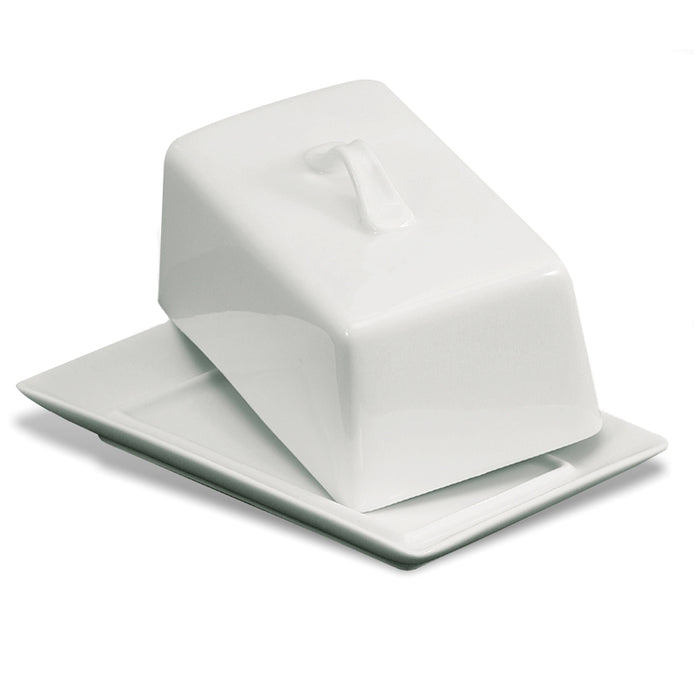 BIA Ceramic Covered Butter Dish - White
