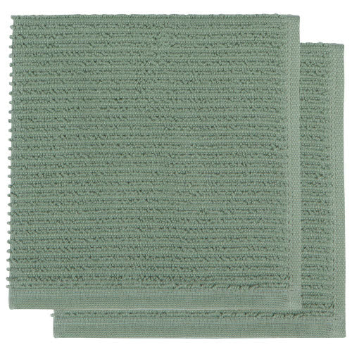 Dishcloth Ripple Set of 2 - Elm Green