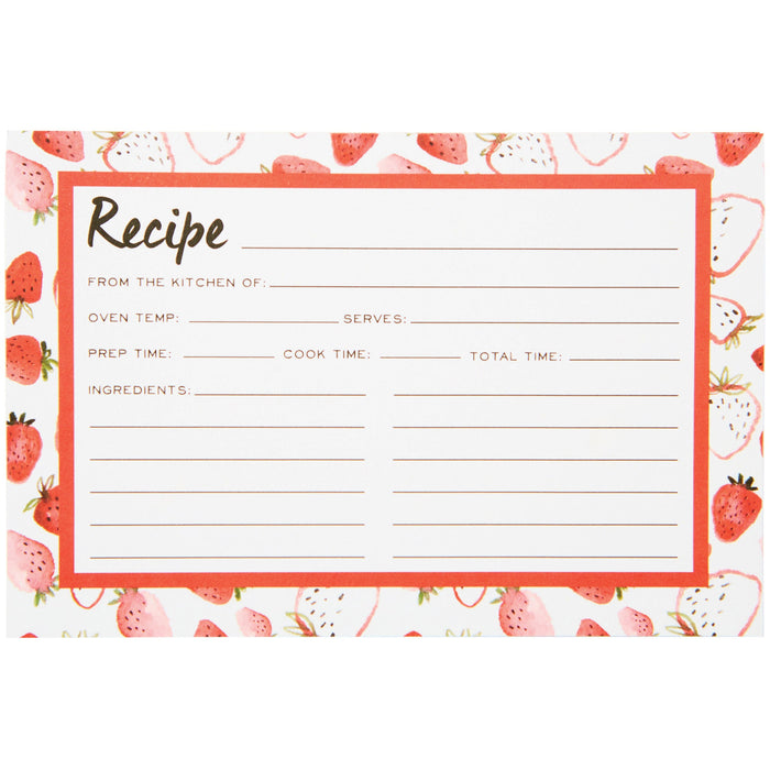Recipe Cards Strawberry Fields