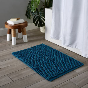 Puff Bath Mat, Blue