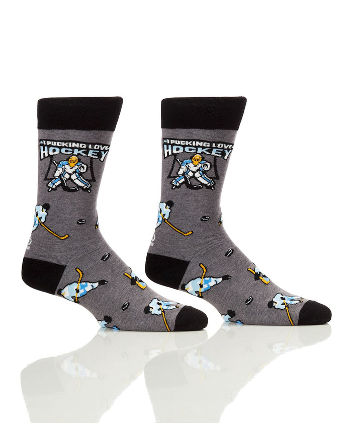 Men's Socks "I Pucking Love Hockey"