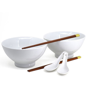 Noodle Bowl Set - White