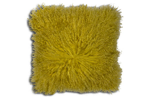 Cushion - Khulan Lambs Wool Yellow