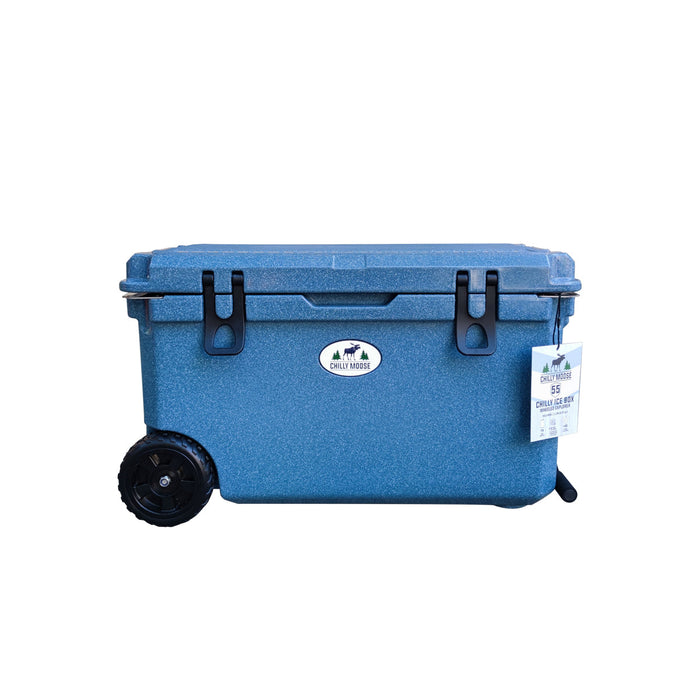Chilly Moose Chilly Ice Box - Great Lakes 55L with Wheels