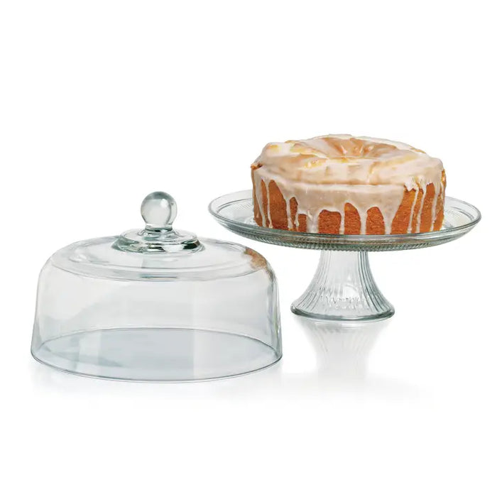 Cake Stand With Glass Dome