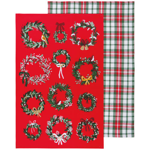 Teatowel Set of 2 - Wreaths