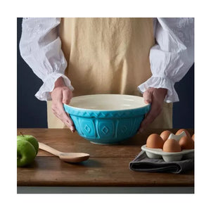 Mason Cash Caneware Ceramic Mixing Bowls Tourqouise (Multiple Sizes)