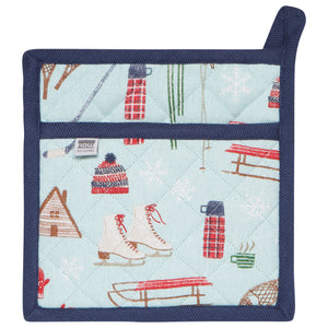 Christmas Pot Holder - Alpine Adventure