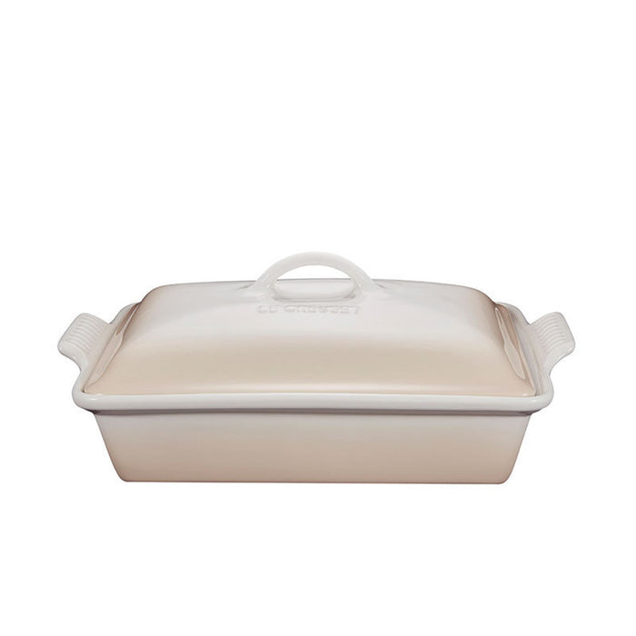 Le Creuset Rectangular Dish w/lid Meringue