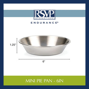 Pie Pan 6" Stainless Steel