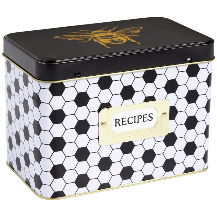 Recipe Box Honeycomb Hive