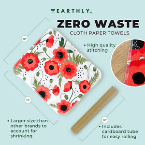 Not Paper Reuseable Towels - Poppy Fields