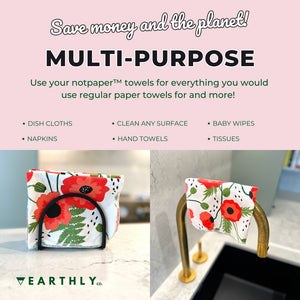 Not Paper Reuseable Towels - Poppy Fields