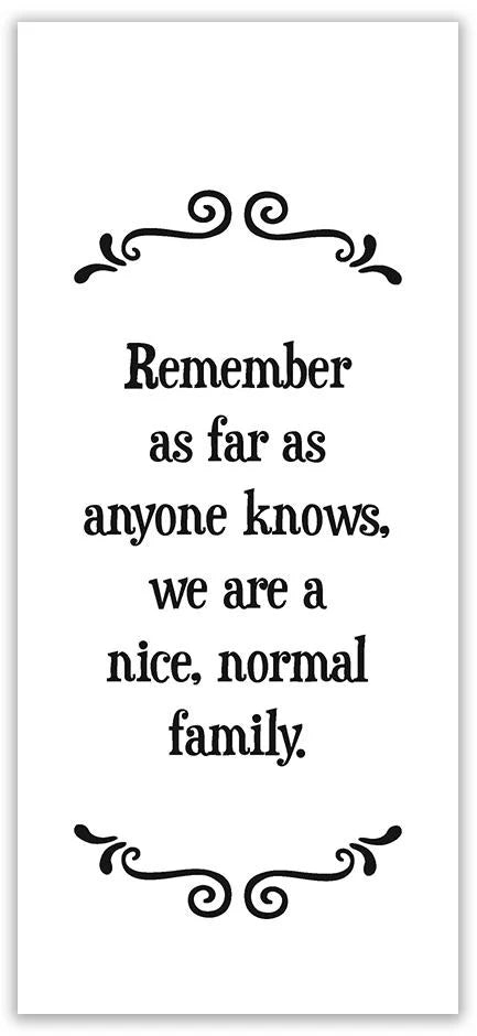 Scrunchy Face Tea Towel - Normal Family