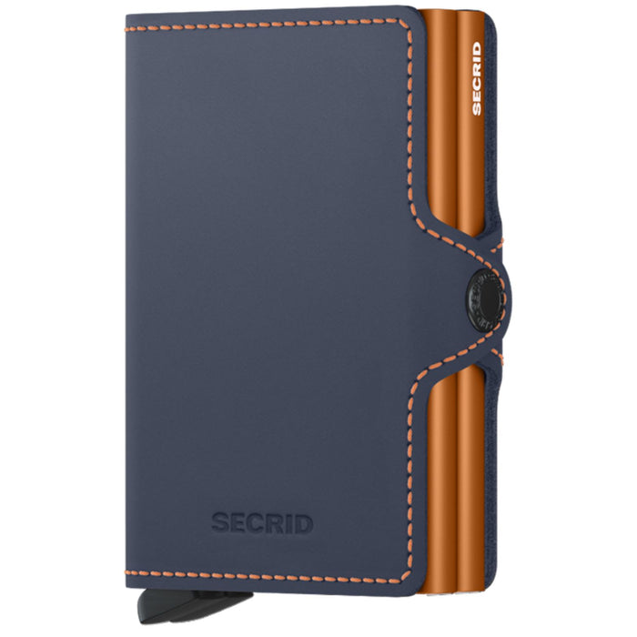 Secrid Twinwallet - Matte Night Blue-Orange