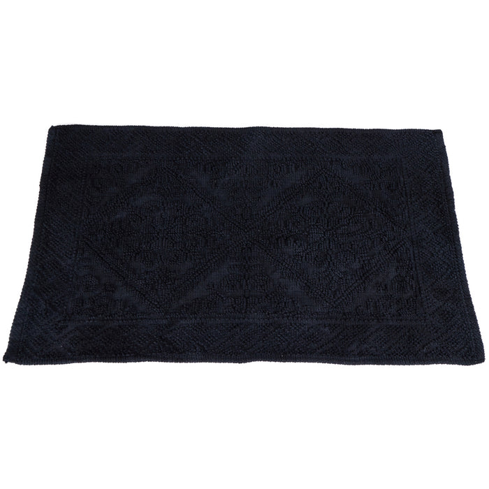 Tavira Bath Mat, Black