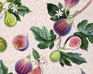 Lunch Napkin, Figues Rose