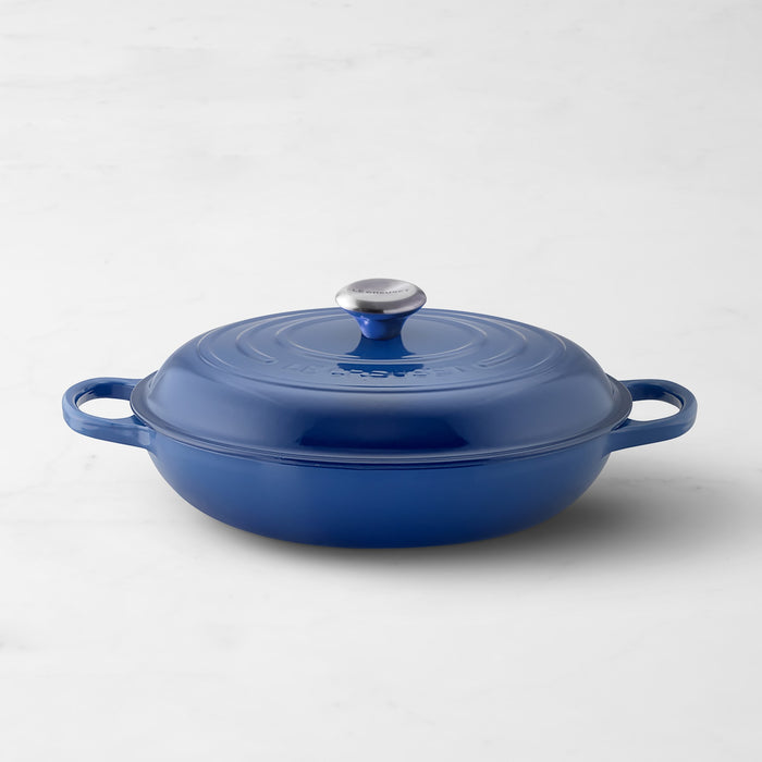 Le Creuset Braiser - Blueberry with stainless steel knob