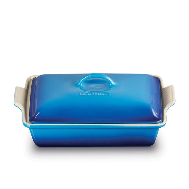 Le Creuset Rectangular Dish w/lid Blueberry