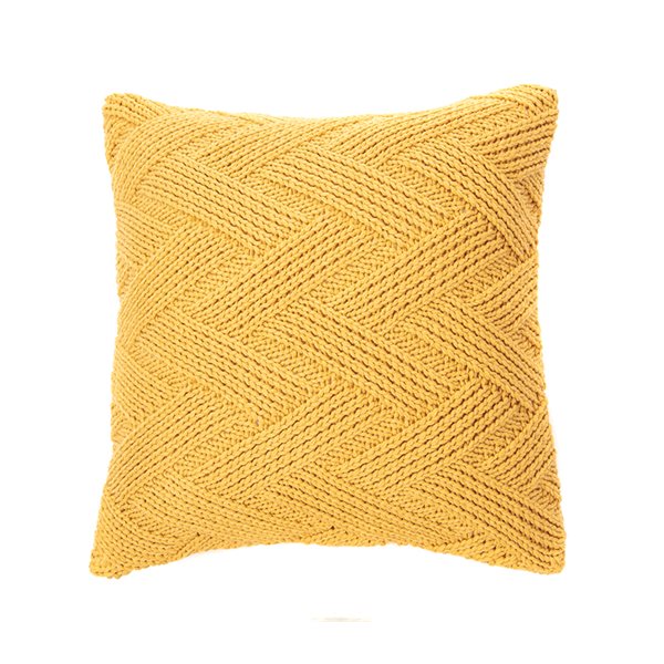 Bru Euro Cushion ZigZag Yellow