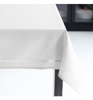 Tablecloth - Hemstich White (Polyester)