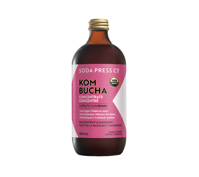 Sodastream Soda Press Organic Syrup Kombucha Passionfruit & Mandarin