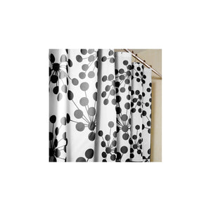 Fabric Shower Curtain- Bud Black