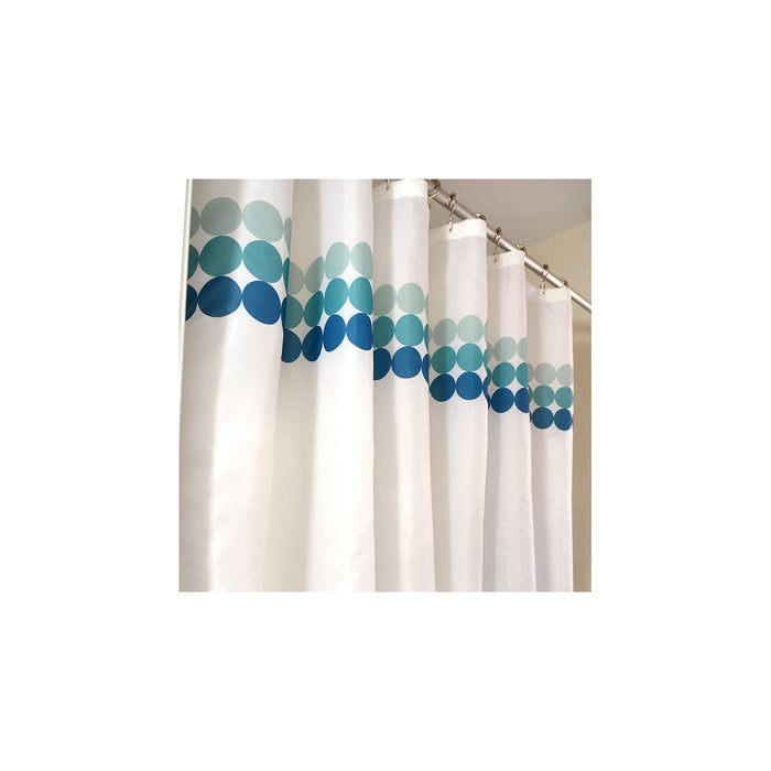 Fabric Shower Curtain- Verge White