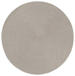 Disko Round Placemat- Cobblestone Grey