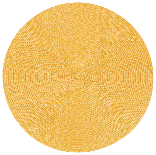Disko Round Placemat- Honey Yellow