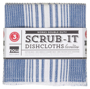 Scrub-it Dishcloths Set of 3- Royal Blue
