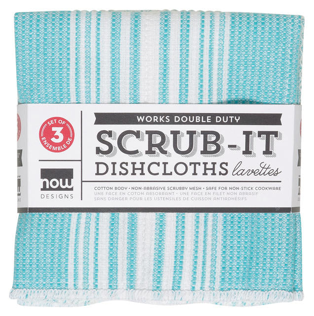 Scrub-it Dishcloths Set of 3- Bali Blue