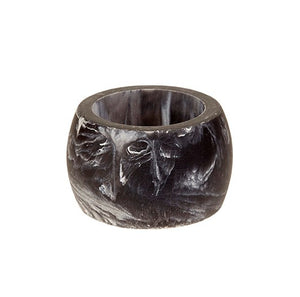 Napkin Ring Carrara Black