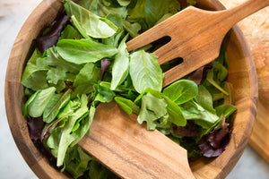 Acacia Wood Extra Large Salad Utensil Set