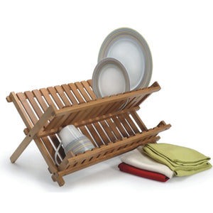 Bamboo Collapsible Dish Rack