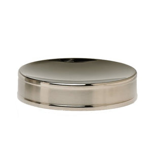 Soap Dish, Two Tone Stainless Steel Silver