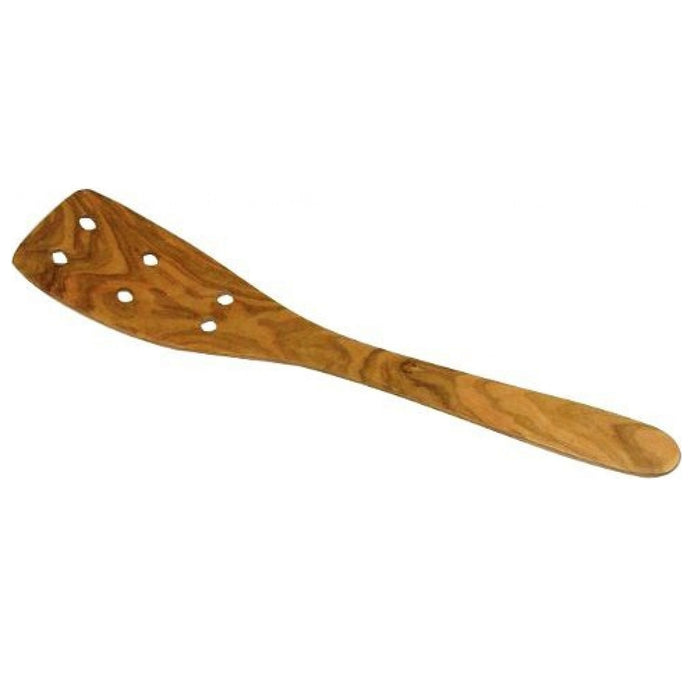 Berard Olive Wood Curved Spatula with Holes