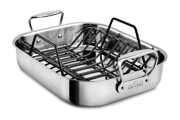 All-Clad D3 Stainless Steel Roaster with Rack