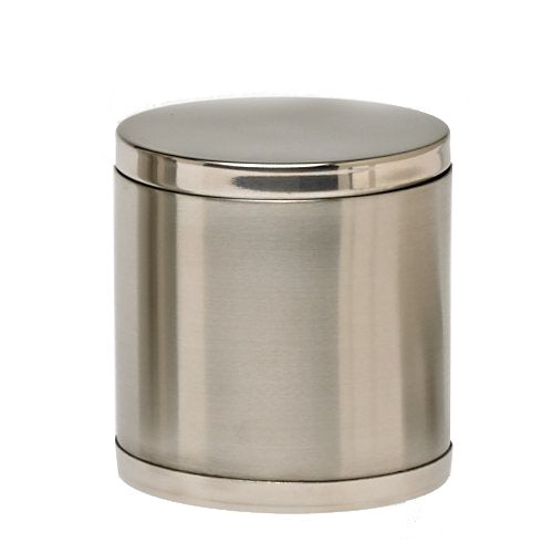 Cotton Jar, Two Tone  Stainless Steel Silver