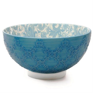 BIA Ceramic Trellis Footed Serving Bowls (Multiple Colours)