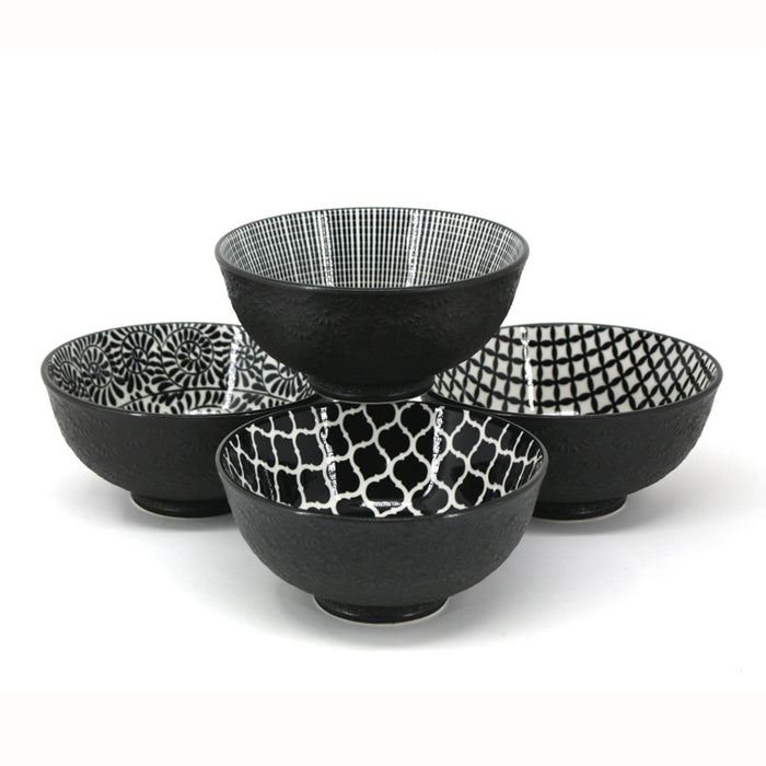 BIA Small Bowl, Black & White (Assorted Patterns)