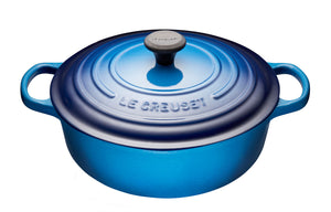 Le Creuset Shallow Round Oven - Blueberry