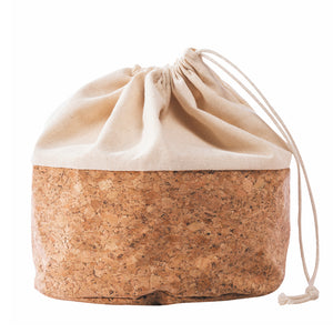 Organic Food Storage Bag Large- Cotton & Cork