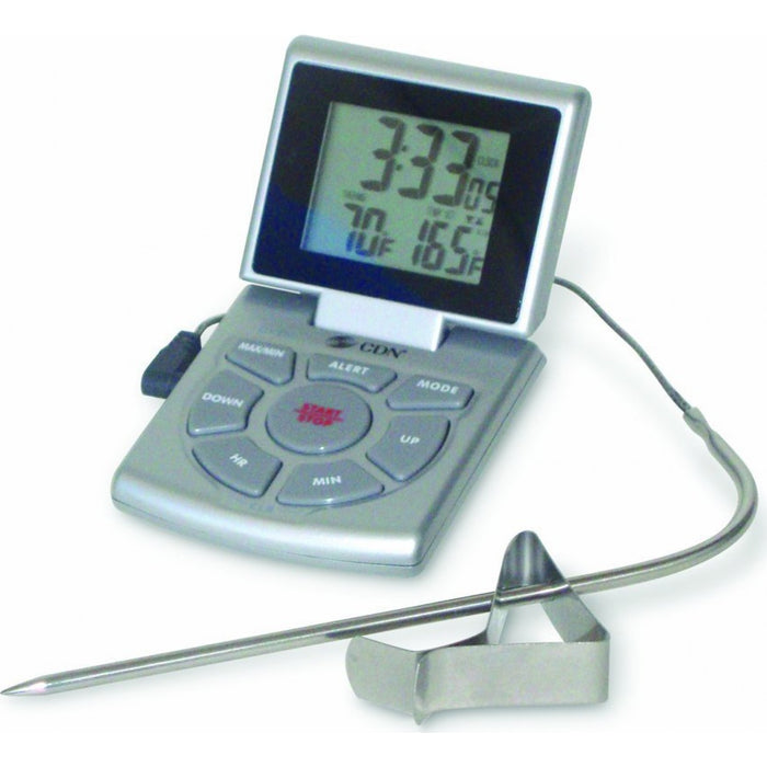 CDN Combo Oven Probe Thermometer, Timer & Clock