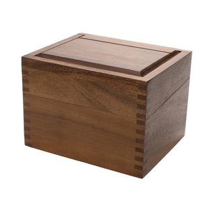 Acacia Wood Recipe Box