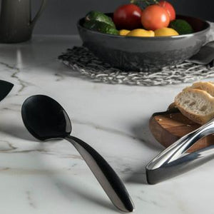 Cuisipro Solid Spoon Black Stainless