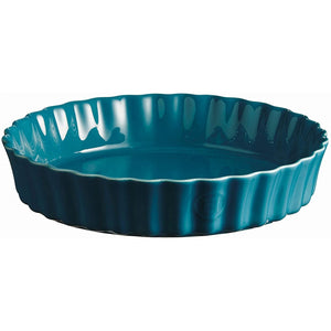 Emile Henry Deep Flan Dishes- Calanque (Turquoise)