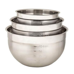 Cuisipro Stainless Mixing Bowl Set 3