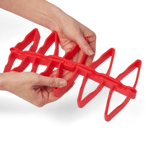 Cuisipro Silicone Dual Roasting Rack, Red
